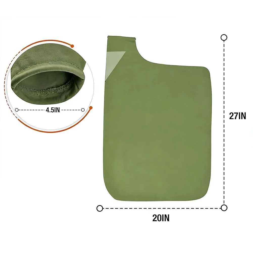 

Мешок для сбора листьев из зеленой ткани Оксфорд, большой вместимости, для уборки сада, двора и подъездных путей