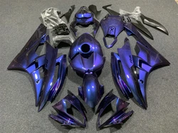 오토바이 페어링, 블루 퍼플 오토바이 하우징, YZF-R6 2006 2007 YZF600 06 07 바디 페어링