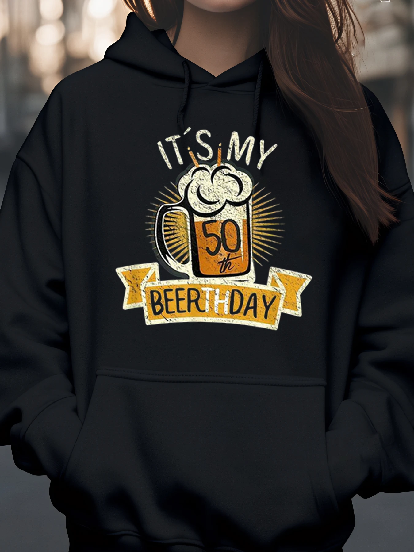 

Пивная кружка, толстовка с рисунком на 50-летие для мужчин и женщин, праздничный подарок на вечеринку, одежда