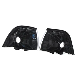 A Pair of Turn Signal Light With White Lens Replacement For BMW E36 318i 328i M3 Turn Signal Light  Plastic Material Left /Right