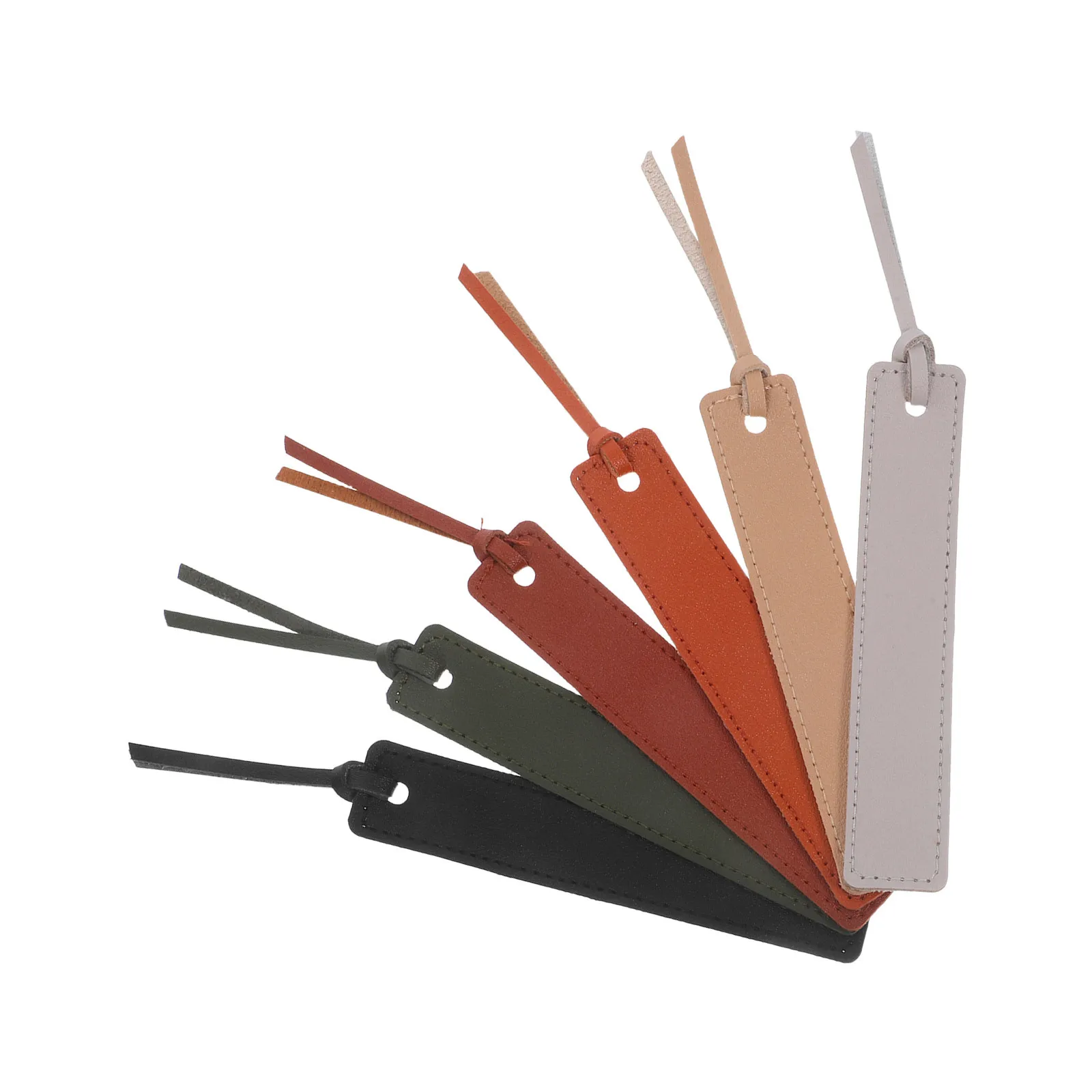 

6Pcs Bookmark Classic Handmade PU Book Markers Vintage Style Page Holders for Readers Planners Bible Journaling Reading