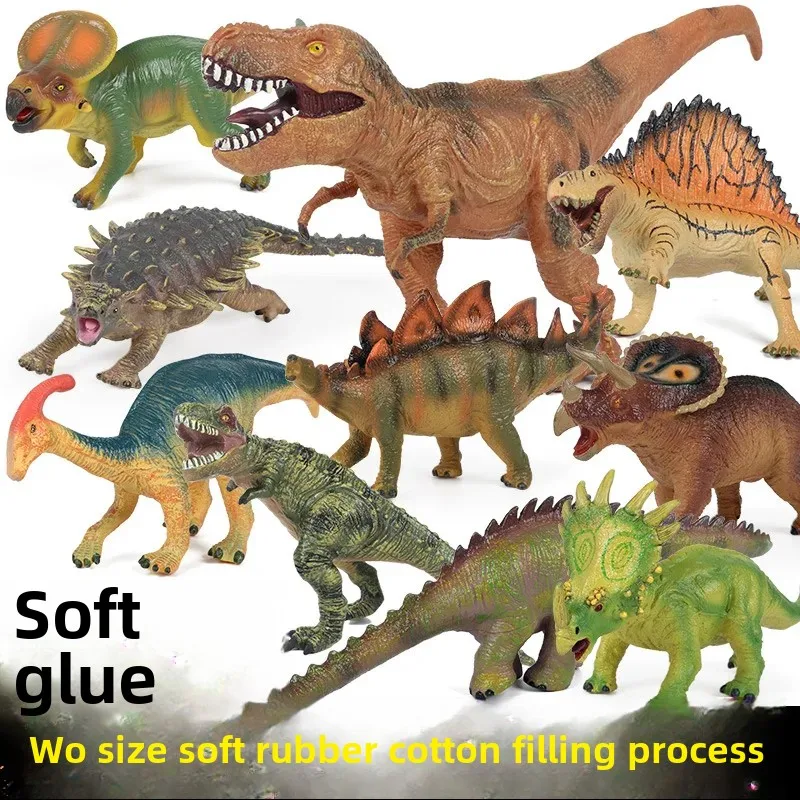 Realistic Soft Rubber Dinosaur Toys For Kids Achieve Dragon Shaped Triangle Dragon Original Angle Dragon Boys Baby Gifts