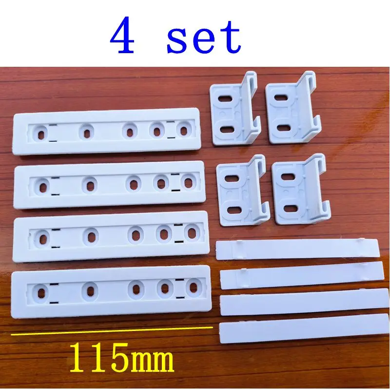 

Refrigerator door integrated plastic installation bracket, refrigerator sliding fixing kit, refrigerator shelf guide rail, 4 set