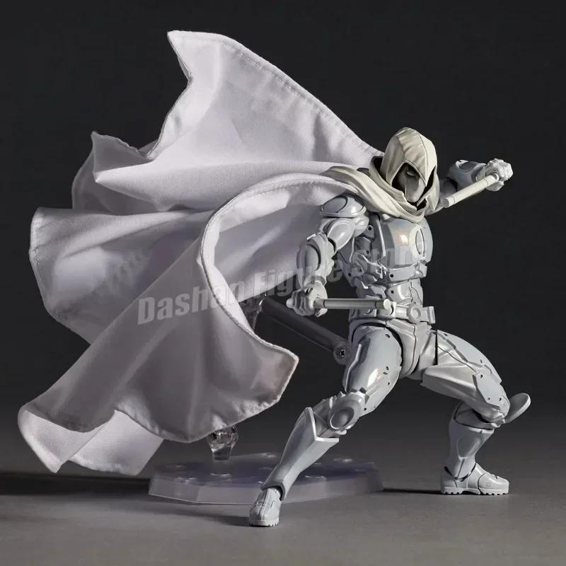 Moon Knight Anime Figure Revoltech Amazing Yamaguchi Marc Spector Action Figurine Collection Ornament Model Toy Birthday Gift