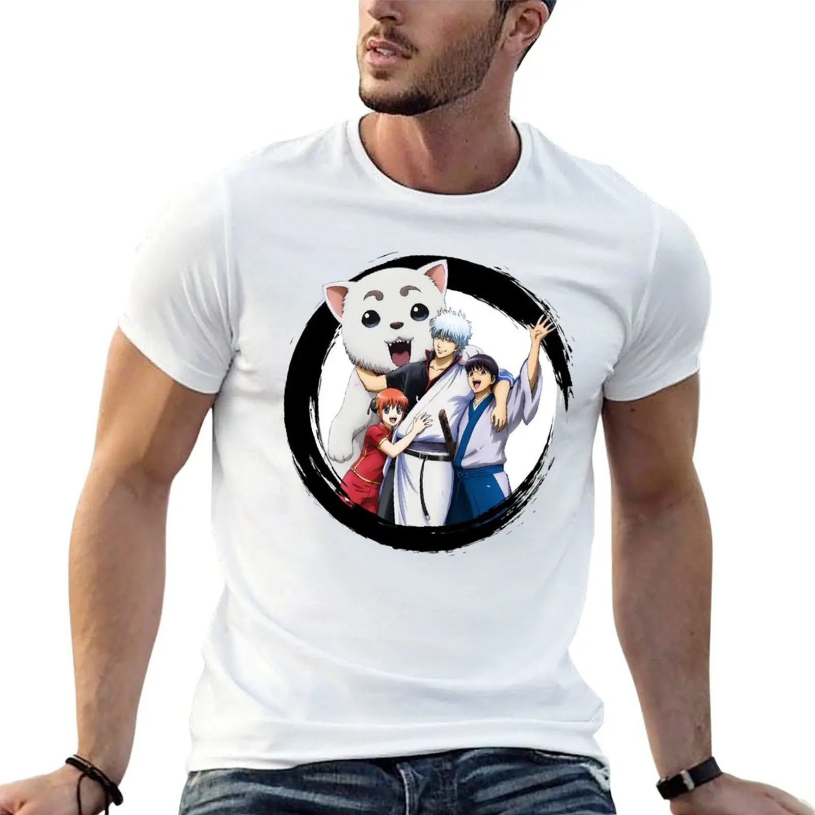 

Gintama trio T-Shirt man graphic t shirt t shirt custom print T-Shirt