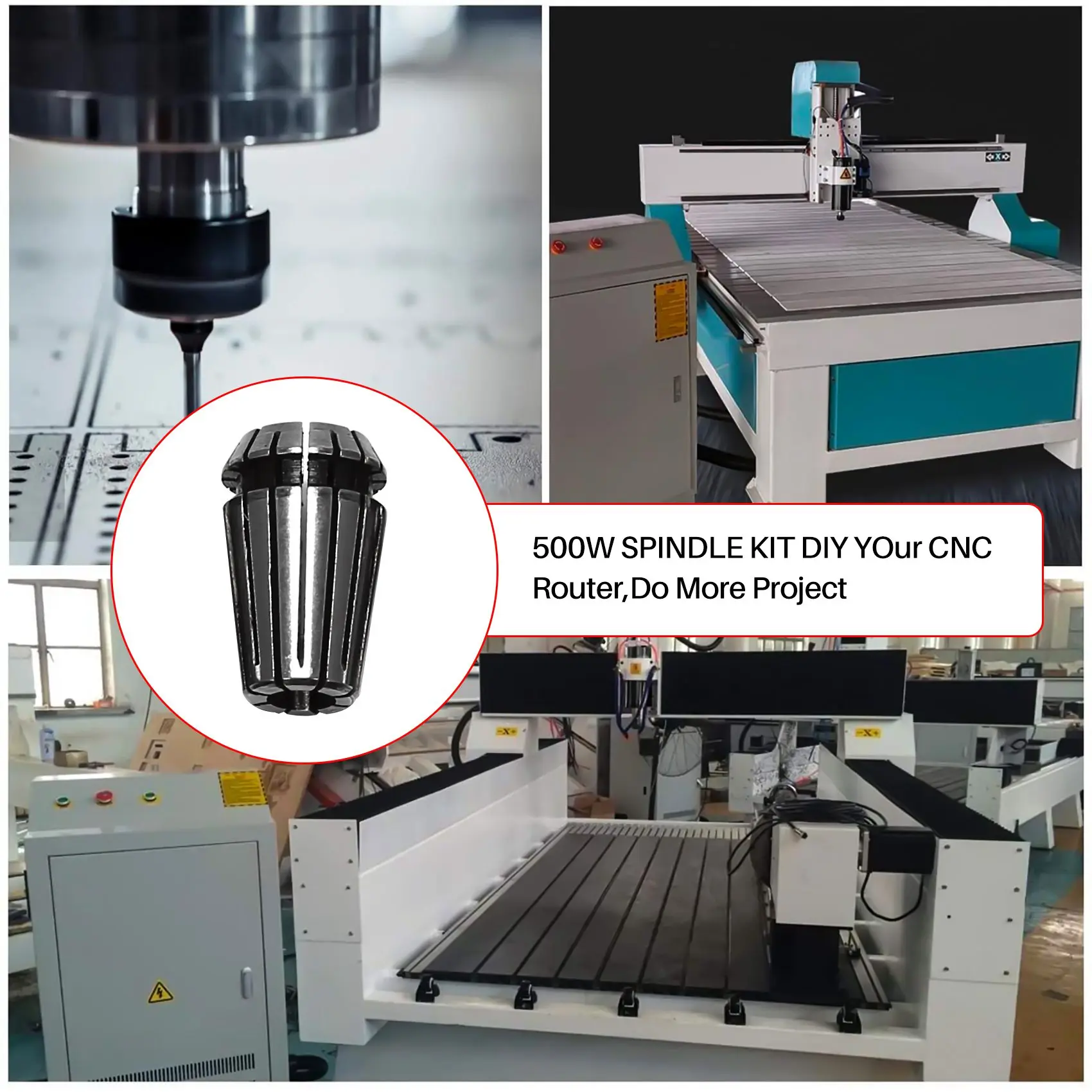 ABKS-10Pcs/Set Ultra Precision ER16 1-10MM Spring Collet Set For CNC Milling Lathe Tool Engraving Machine