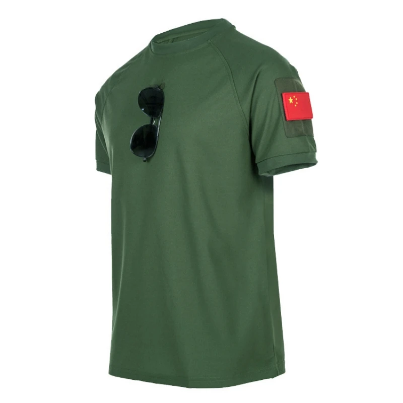 Tactical T-Shirts Men Sport Breathable Outdoor Military Tee Quick Dry Short Sleeve Shirt Hiking Hunting Army Combat Men Clothing