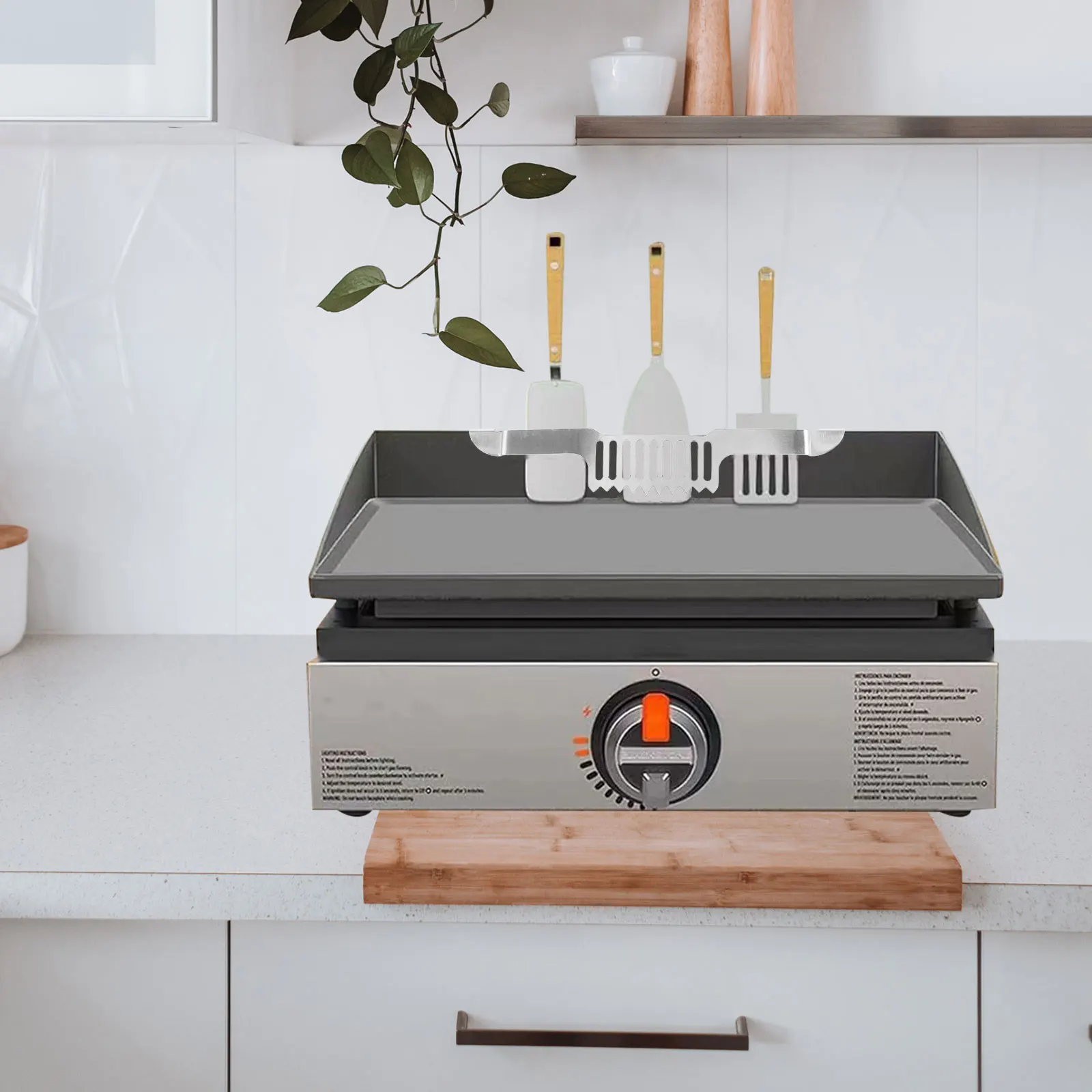 

s Food Grid Fixing Rack Magnetic Grease Trap Durable Stainless Steel Easy Clean BBQ Grill Accessories Griddle Parts