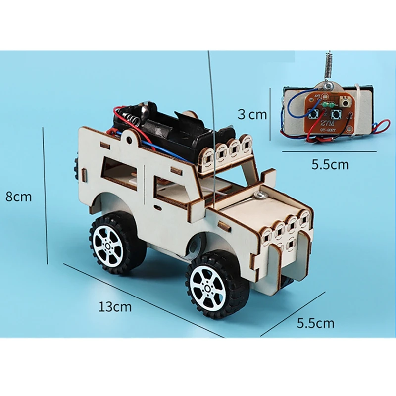 DIY Electric For Jeep Model Kits Kids Student Scientific Experiment Vehicle Toy Scientific Experiment Manual Assembly