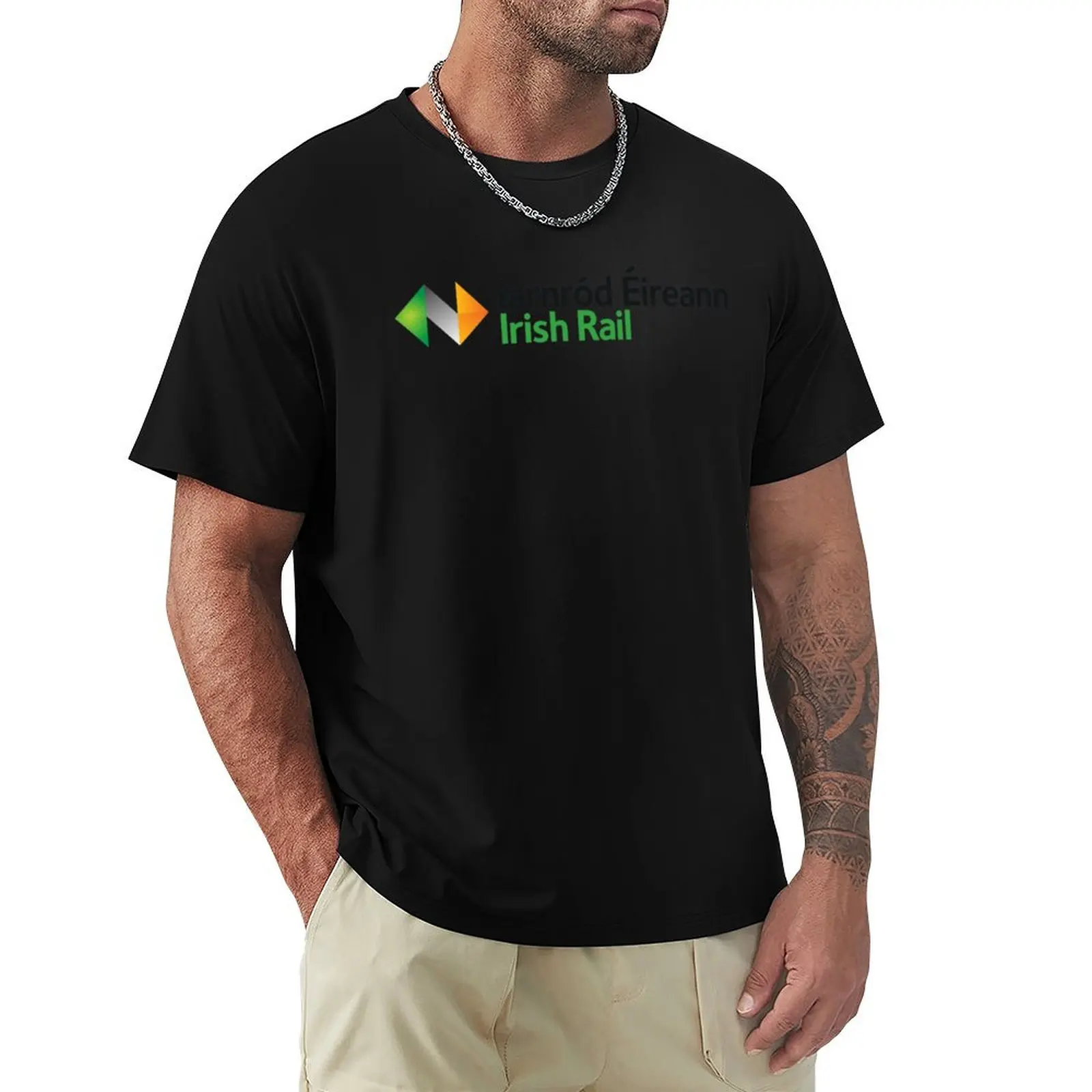 Logo of iarnród éireann T-Shirt shirts graphic tee Aesthetic clothing graphic shirts men