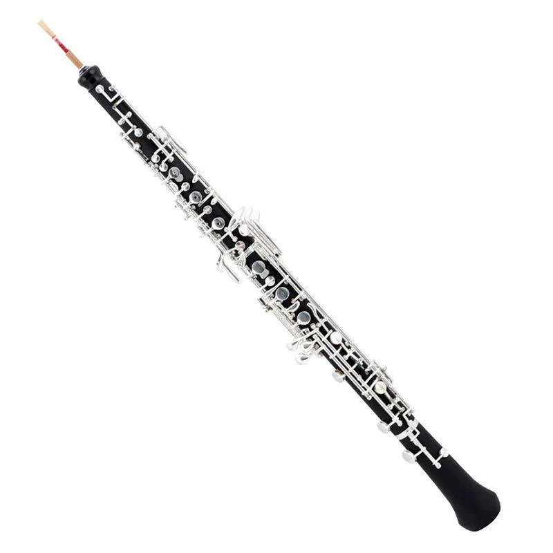 Professional Bakelite Synthetic Wood C‑Tone Oboe Semi‑Automatic Silver‑Plated For Band Practice Stage Performance