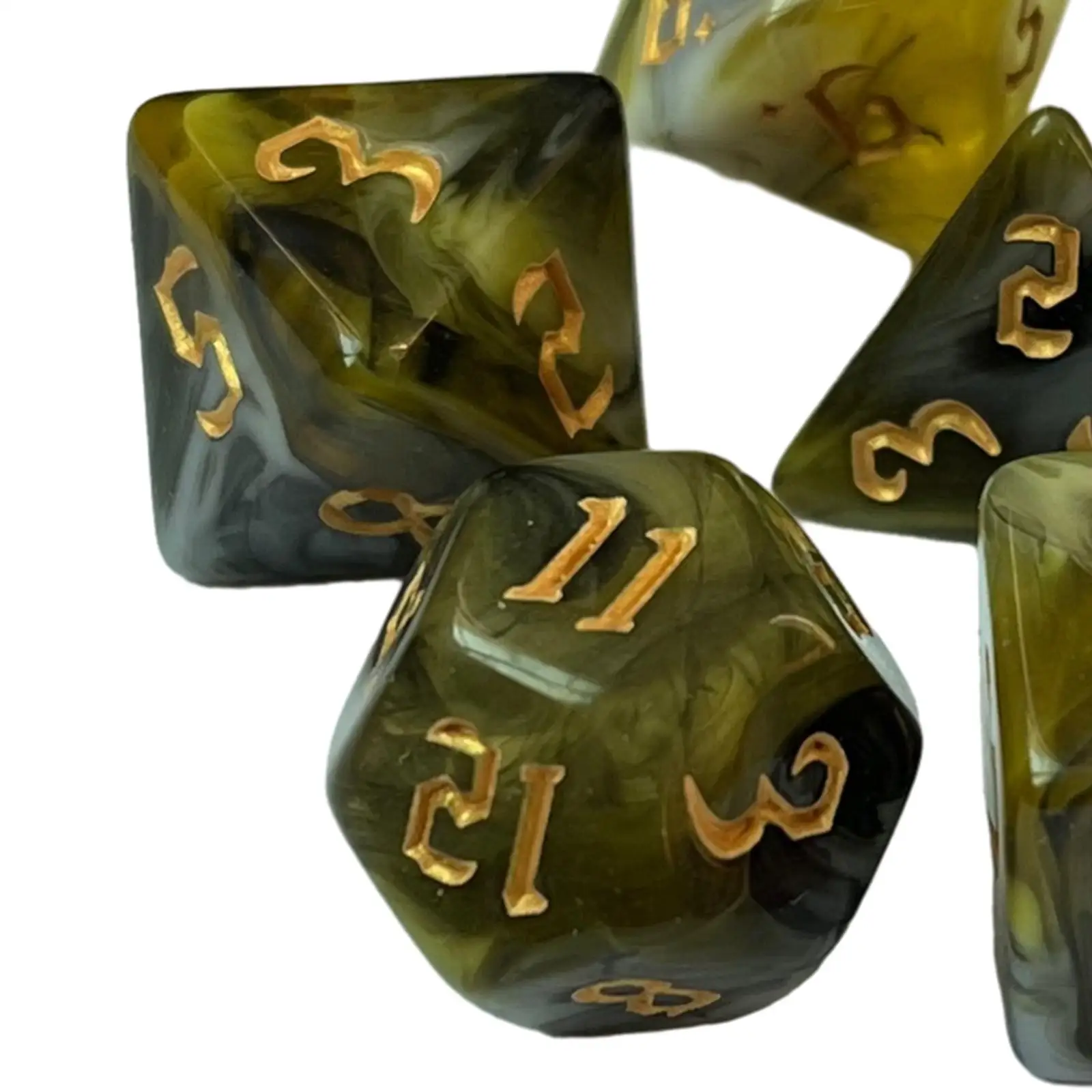 Dadi poliedrici Set da gioco da tavolo in acrilico multifaccia per giochi di ruolo Oggetti di scena matematici educativi