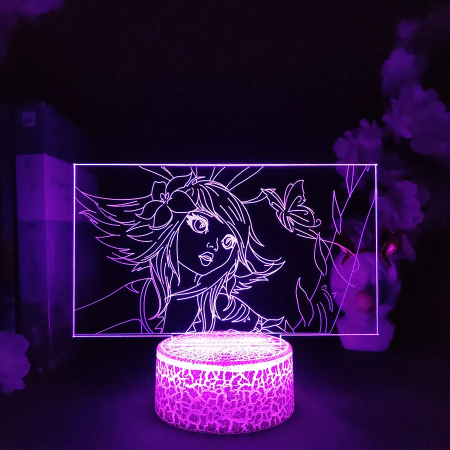 League of Legends Neeko LED Game Lamp Cute Flower Girl 3D Nightlight Room Decor RGB Table Lamp LOL Character Gamer Gift Setup