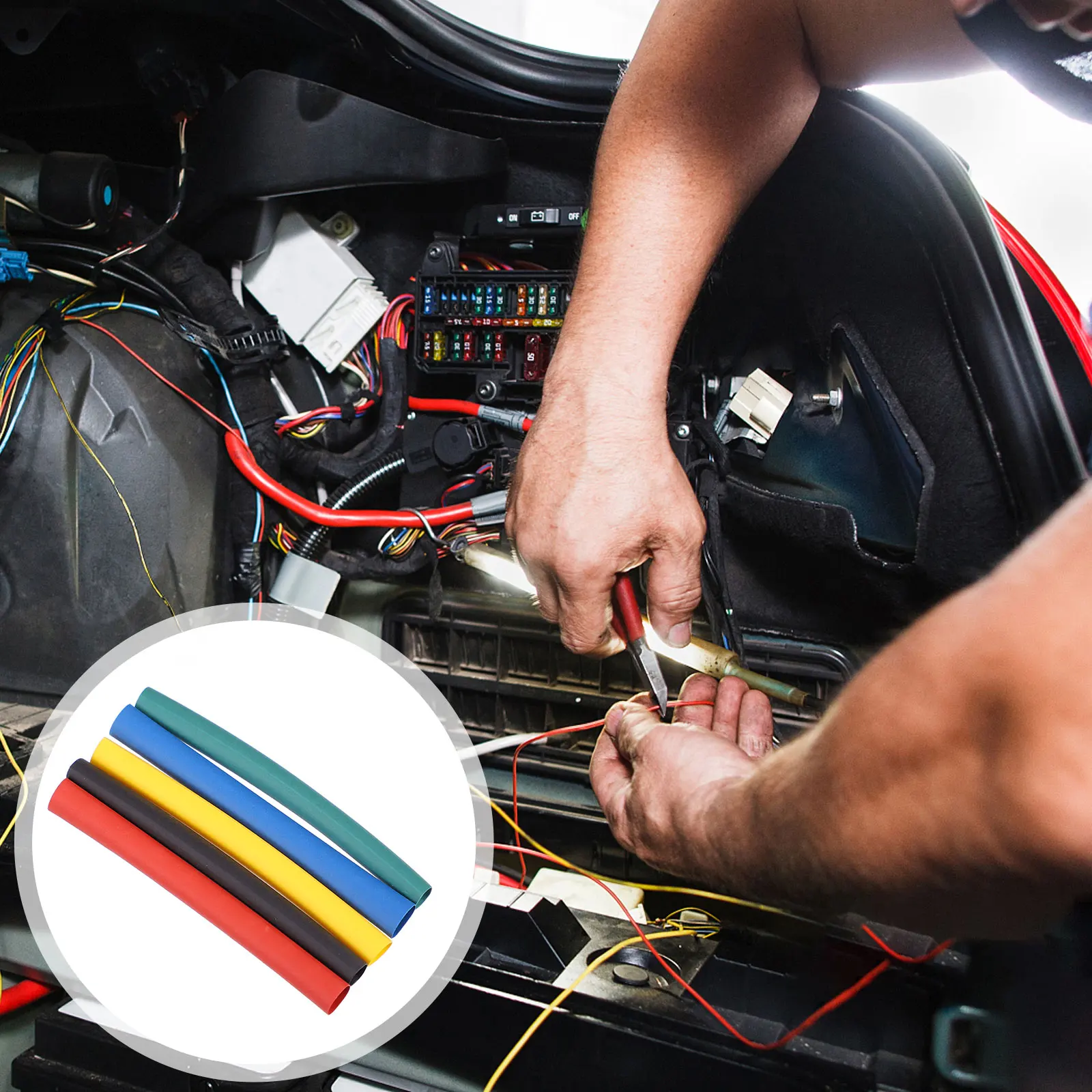 

Heat Shrink Tube Kit Wire Wrap Tubing Cable Electrical Sleeve XLPE Accessory Tubings