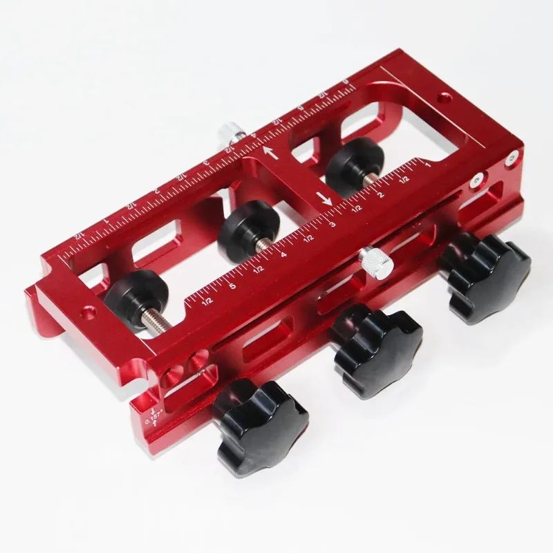 New aluminum alloy hinge door lock hole locator door hinge installation kit screw drilling auxiliary tool woodworking 2-in-1