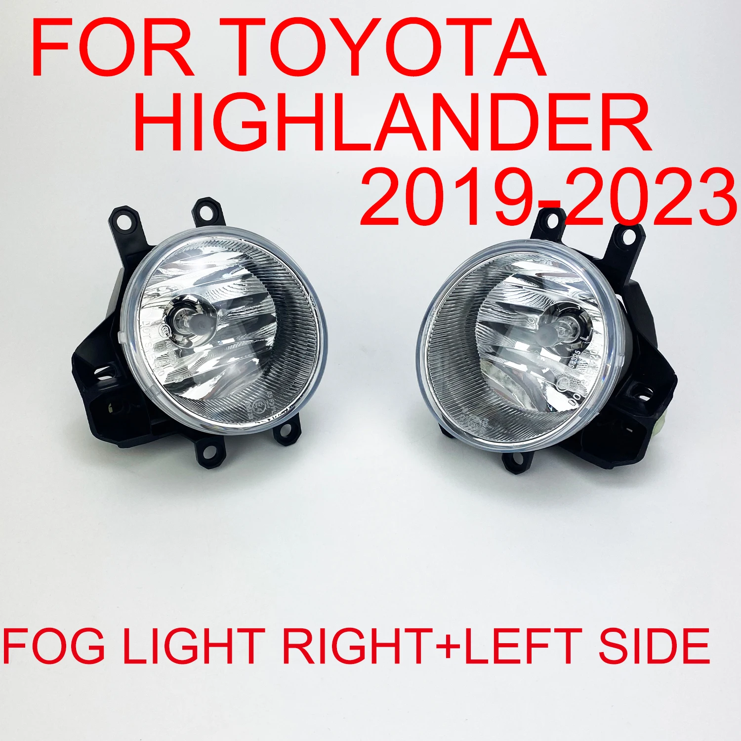 

Clear Lens Universal Fog Lights For Toyota Highlander 2019 -2023 Driver & Passenger Side Direct Replacement Bulb H16-12V 19W