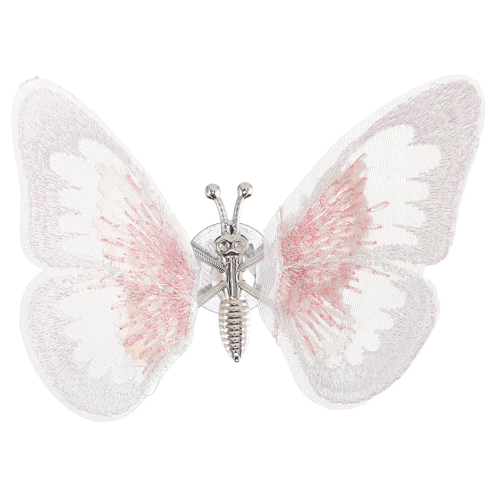 

Butterfly Car Ornament Embroidered Fabric Air Vent Clip Decoration Automotive Console Interior Butterfly Accessories Car Decor