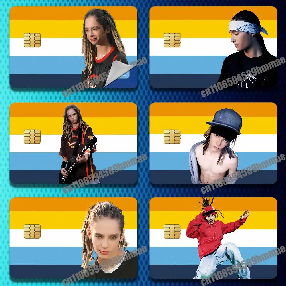 

For Tom K-Kaulitz LGBT Gay Sticker Paper Skin ID Bank Credit Metro Self-adhesive Card Cover Decoration