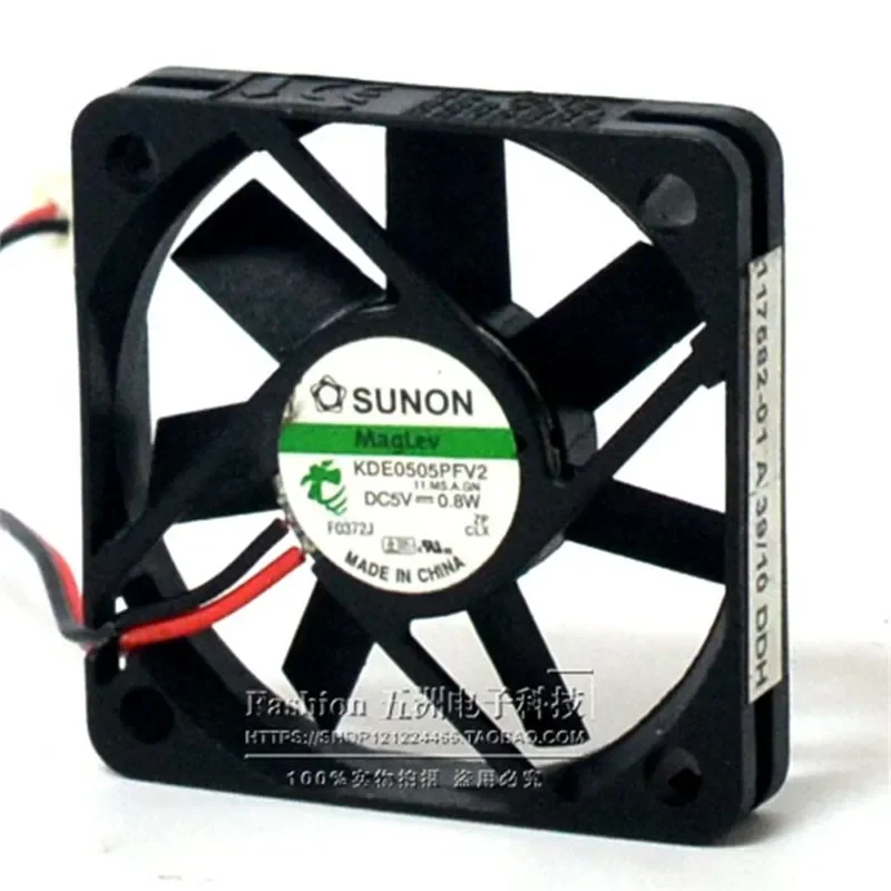 for Jianzhun SUNON KDE0505PFV2 5010 5V USB 0.8W 5CM Ultra Thin Silent Cooling Fan