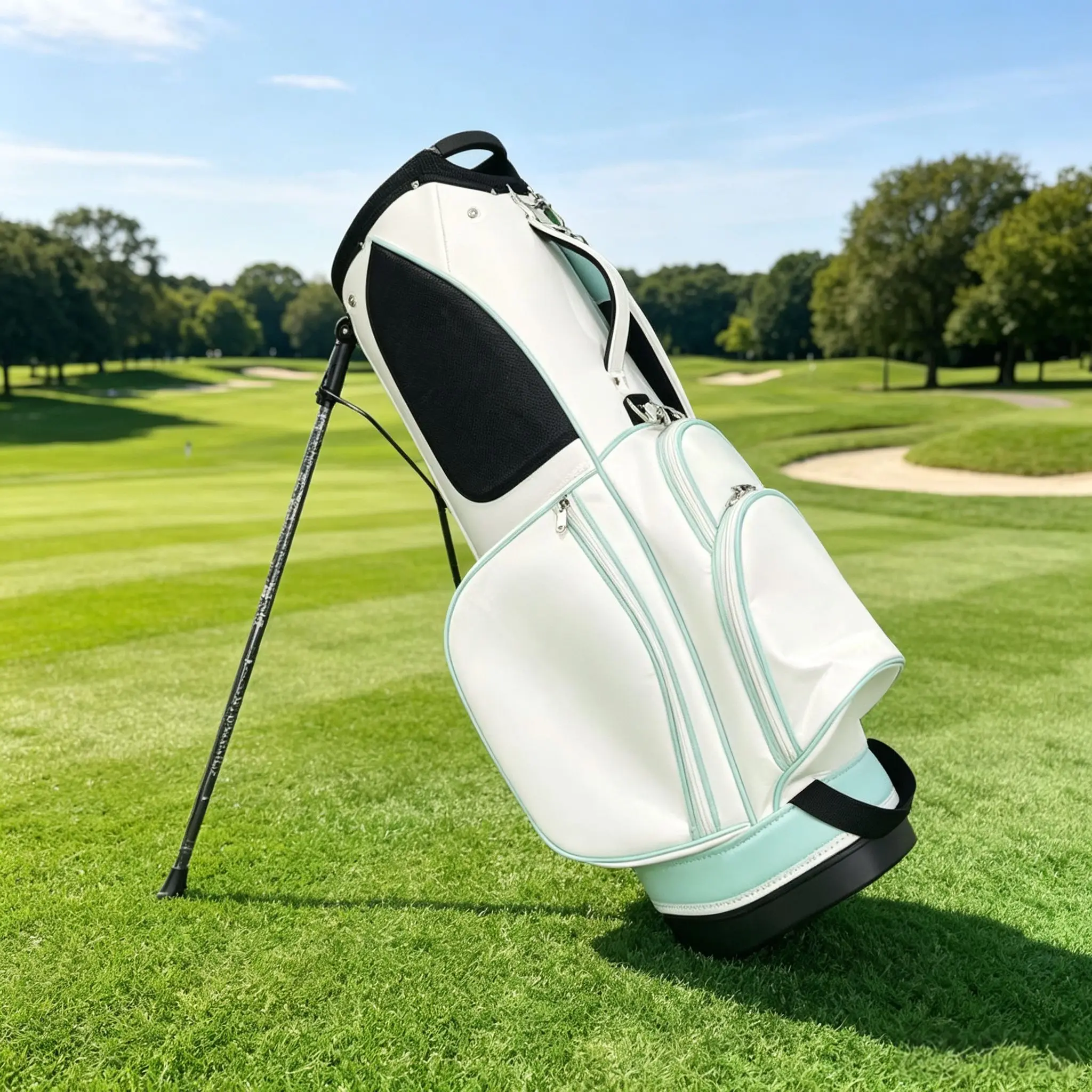 HONMA Style 2026 PU Golf Stand Bag Customizable Large Capacity Portable Carry Bag for Men Women Lightweight Golf Club Bag