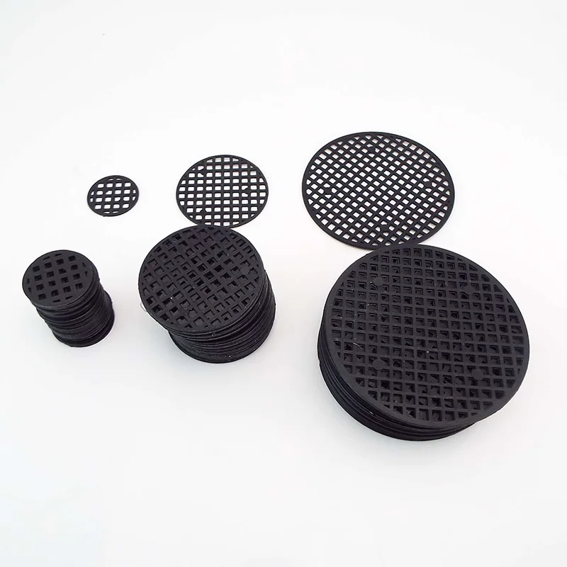 

30x plastic Mesh Round Flower plant Pot tray Hole Bottom Pad for Bonsai Grid Mat Drainage Netting Hole Screen 2.5cm 4.5cm 7.5cm