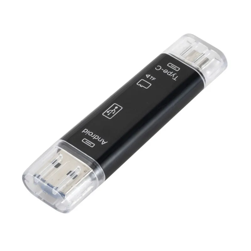 Type C & Micro USB & USB 3 In 1 High-speed Universal OTG TF Card Reader for Android Phone Computer