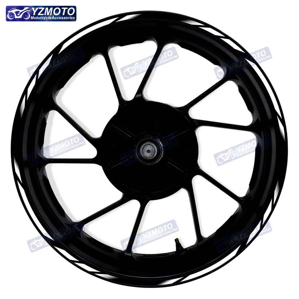 For Yamaha YZF R1 R6 R7 MT07 MT09 Motorcycle RACING Front And Rear Logo Wheel Hub 17 Inch Sticker Reflective Rim Decal Stickers