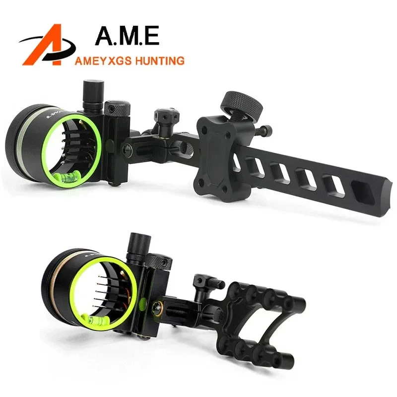 

1pc Compound Bow Sights 5 Pins Sight 4X 6X 8X Lens for Right Hand Bow and Arrow Hunting Target Shooting Archery Accessories