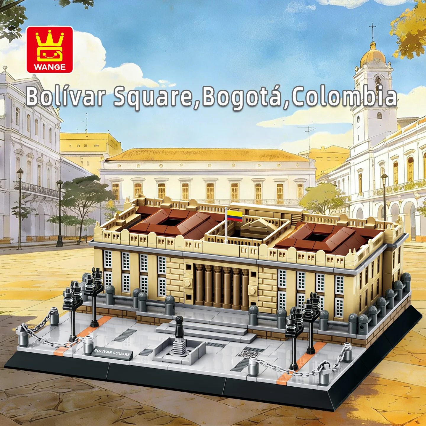 wange-4230-plaza-bolivar-832-pieces-kit-de-briques-d'architecture-cadeau-sur-la-culture-et-l'histoire-modele-d'exposition-de-monuments-emblematiques-de-bogota-colombie