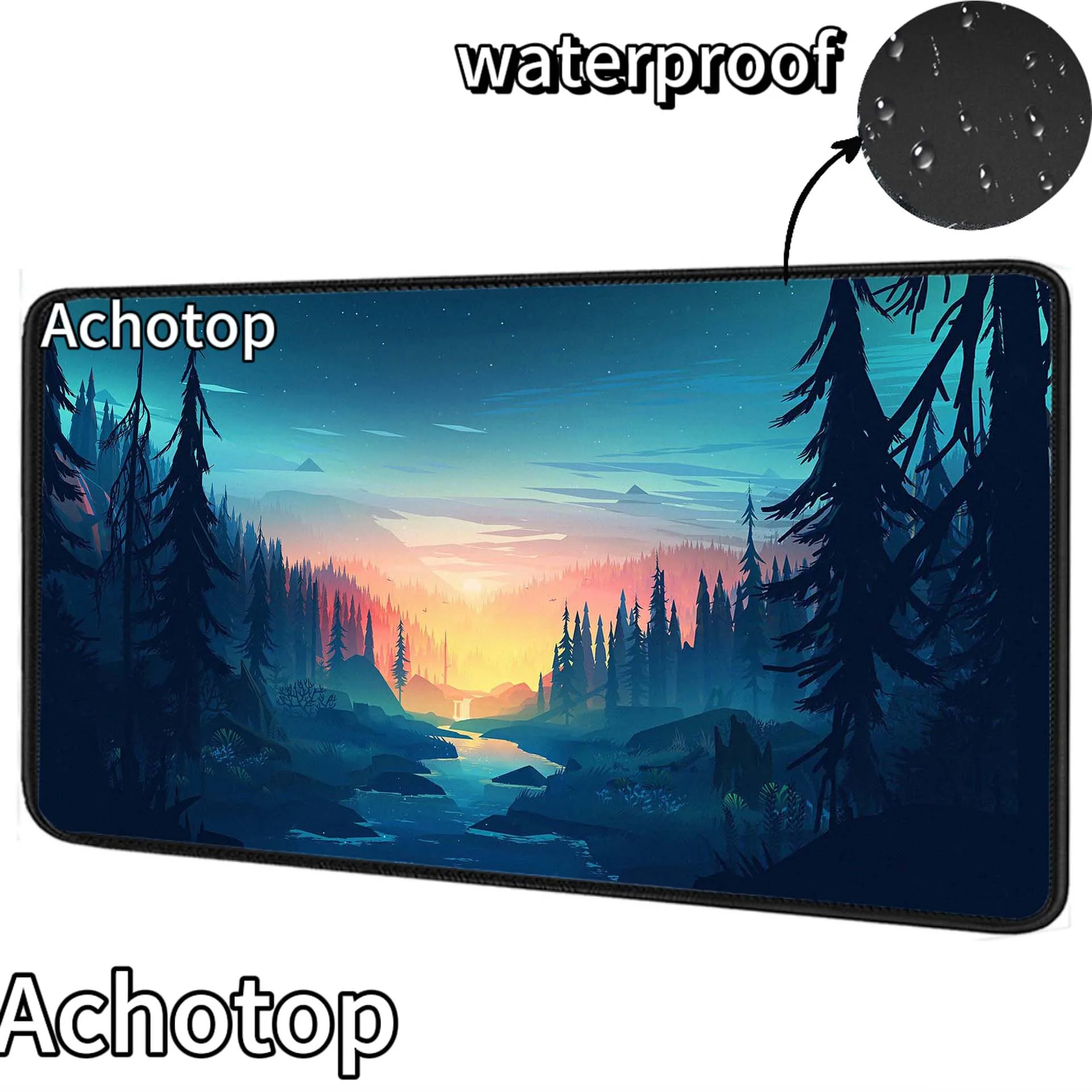 Waterproof Firewatch Extended Mousepad Gaming Speed Keyboard Pads Anti-slip Desk Mat Office Mouse Pad Tapis de Souris 900x400mm