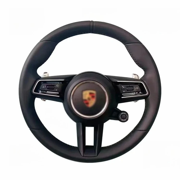 

Custom Steering Wheel ForPorsche All 911 718 981 Red Leather Leather Peach Carbon Fiber Porsch-e 991 Steering Wheel
