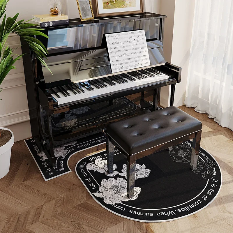 Upright Piano Special Sound Insulation Carpet Set Shock-absorbing Noise Reduction Foot Pads Piano Bench Tpr Non-slip Bottom Rug