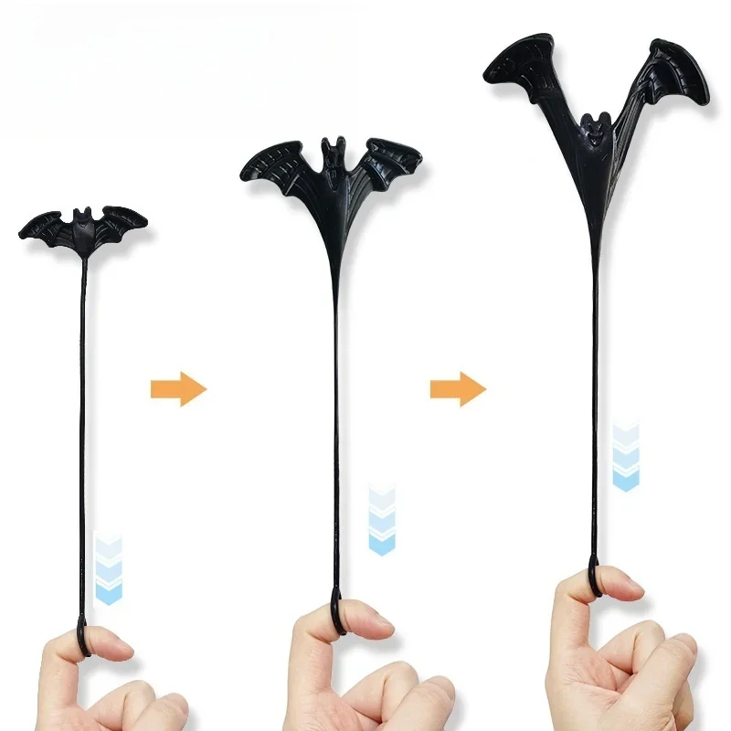5–20 Stück lustige elastische Fledermaus-Klebespielzeuge, Wandkletterer für Kinder, Geburtstagsparty-Geschenke, Geschenktüten, Halloween-Partygeschenke, Piñata-Füller – Detail 4