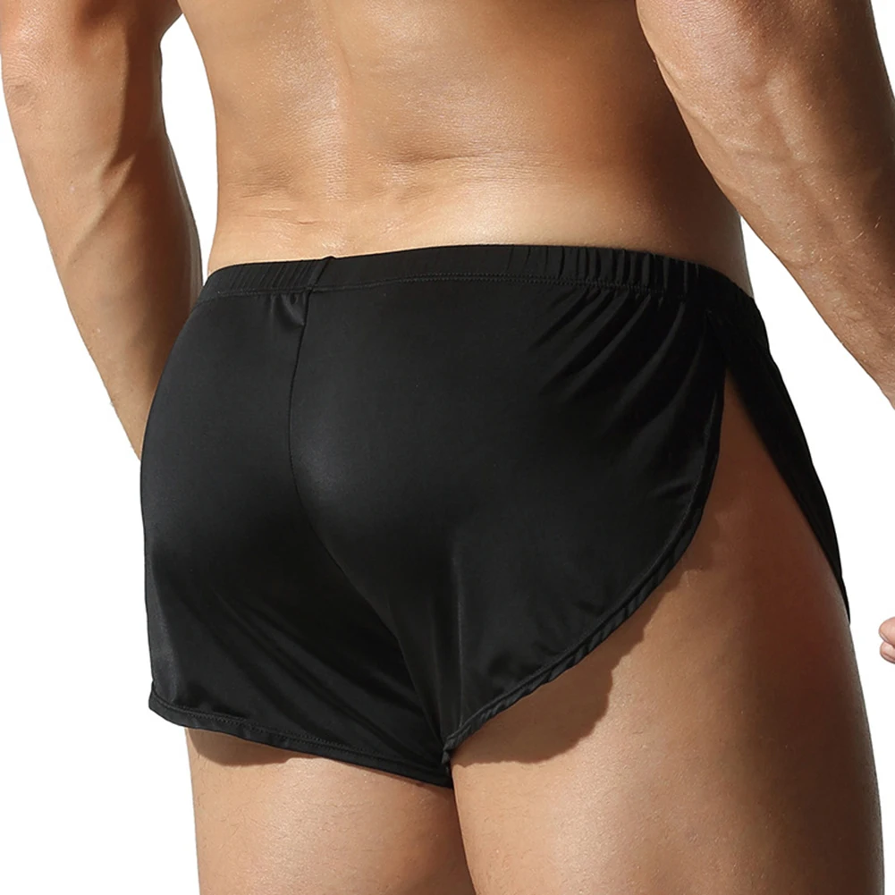 Men Pouch Breathable Underpants Trunks Underwear For Hot Man Ice Silk Soft Lingerie Comfort Boxers Briefs Summer Men's Panties