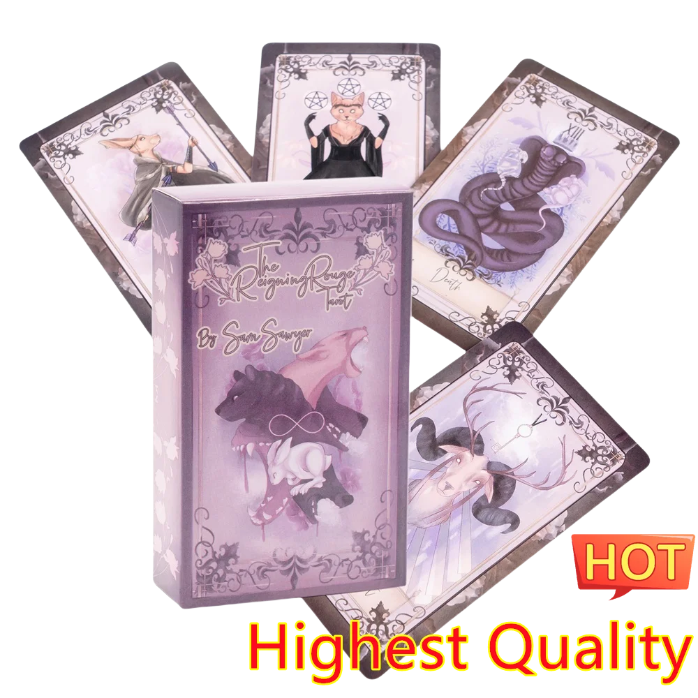 12X7cm Augury The Reigning Rouge Tarot Women Decks Boardgame Prediction Tarot Cards Oracle