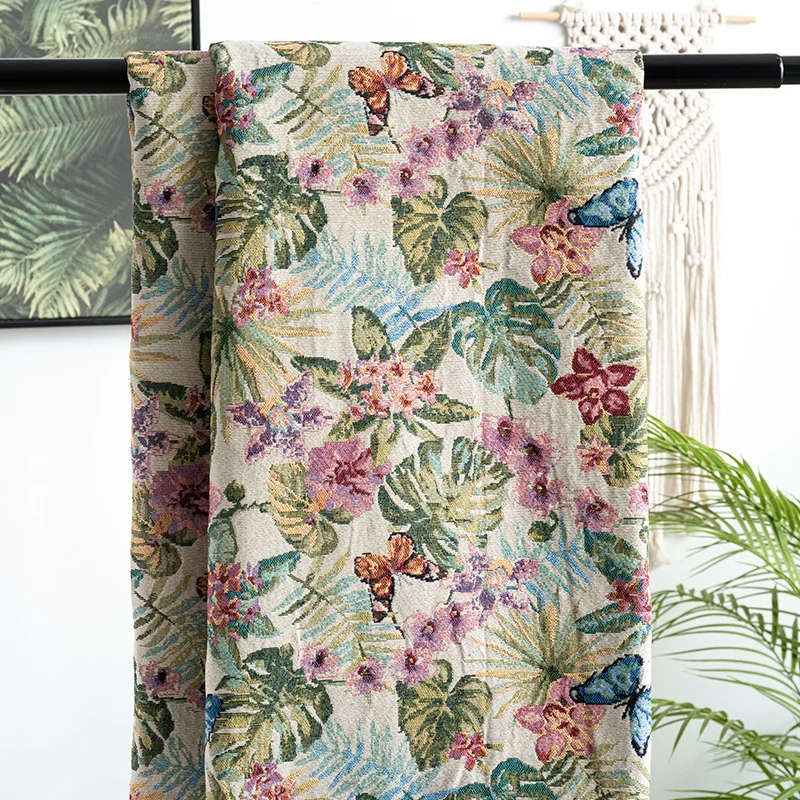 

148x100cm Jacquard Table Fabric Cloth Pastoral Style Polyester Cotton Cloths DIY Sofa Cover Tablecloth Fabrics Sewing Supplies