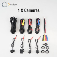 1080P Panorama Camera Car Bird View 4 Camera Rear/Front/Left/Right 3D 360 Camera Only for Ownice K6+ Android Car Radio