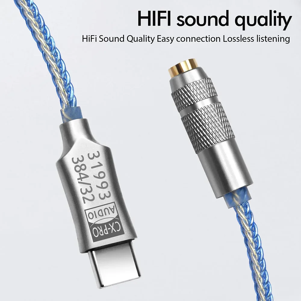 Type-C To 3.5mm Audio Adapter CX31993 HiFi DAC Headphone Amplifier Audio Interface Headset Amplifier 32Bit/384KHz Phone Adapter