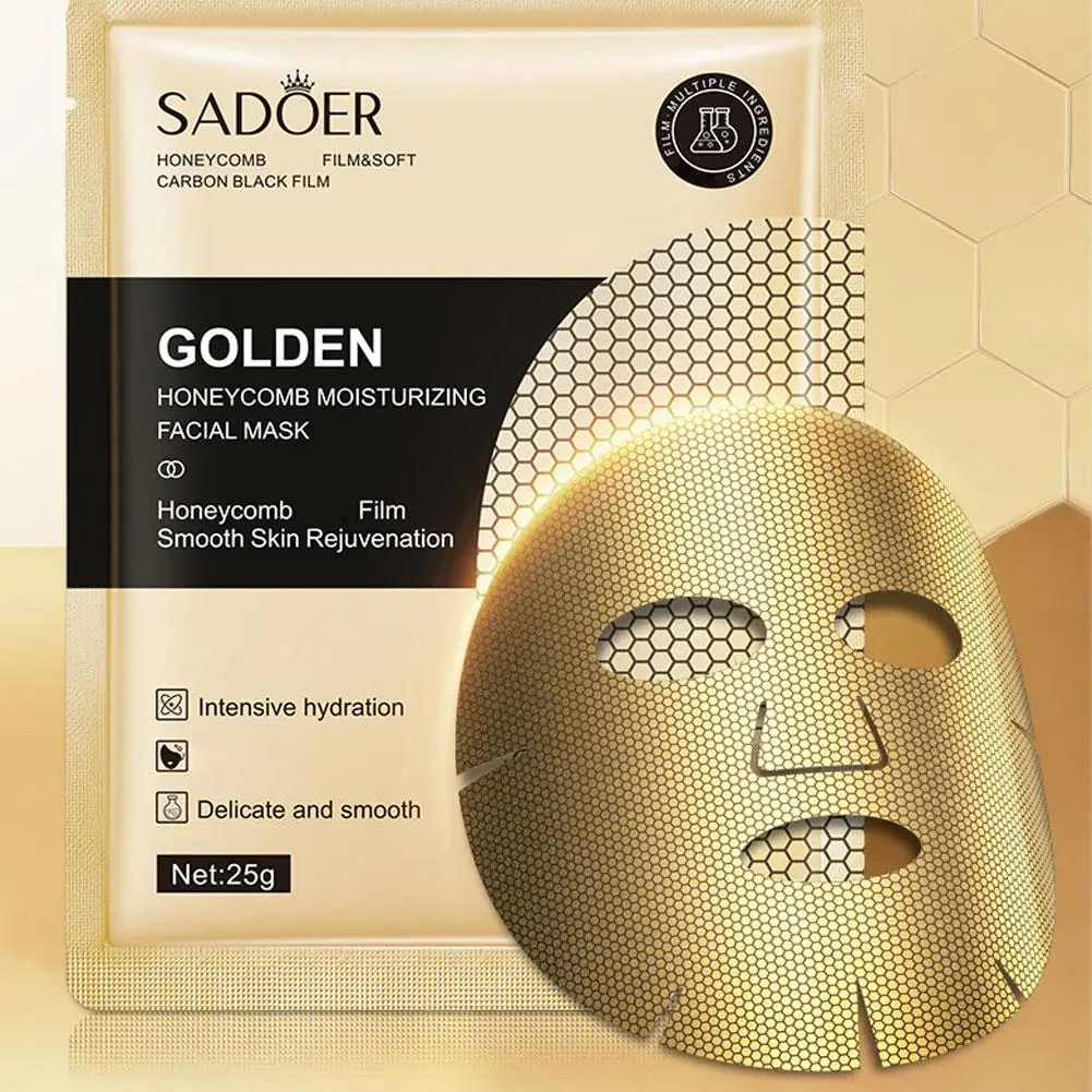 25ml 골드 보습 페이셜 마스크 스킨케어 탄력 영양 공급 매끄러운 피부 재생 페이스 마스크 시트 마스크