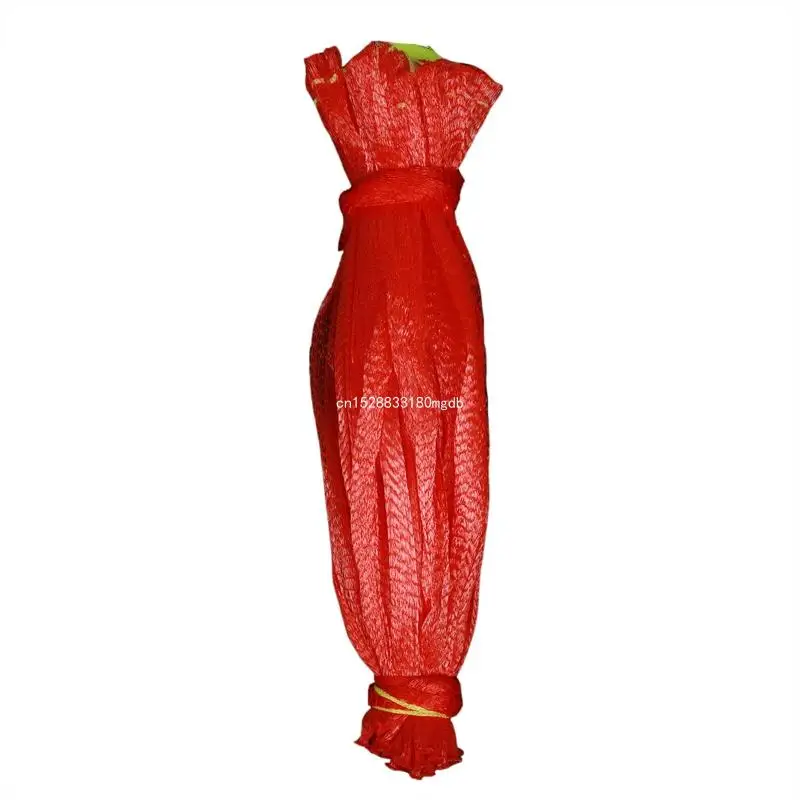 Hanging Watermelon Mesh Bag 100pcs Reusable Fruit Storage Net Bag for Honeydew Melon Vegetables Shellfish Dropship