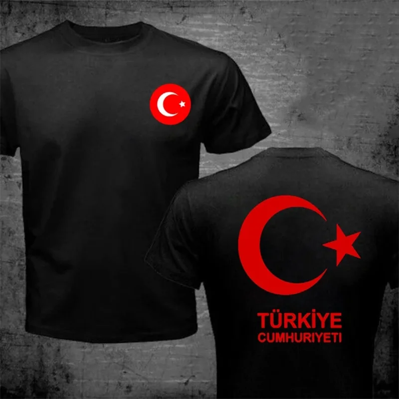 Front Back Printed Turkey T Shirt Casual Footballer Legend Soccers Tee Shirt Funny Turkish Flag T-shirt Gokturk Flag Turk Tshirt