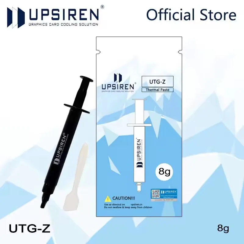 UPSIREN UTG-Z 열 페이스트 2g/4g/8g CPU 칩 호스트 노트북 그래픽 카드에 적합 액체 실리콘 페이스트 무료 도구 스크레이퍼