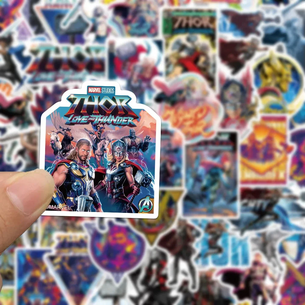 10/30/50pcs Disney Movie Thor: Love and Thunder Stickers Cool Cartoon Kids Sticker Toy Phone Skateboard Suitcase Graffiti Decals