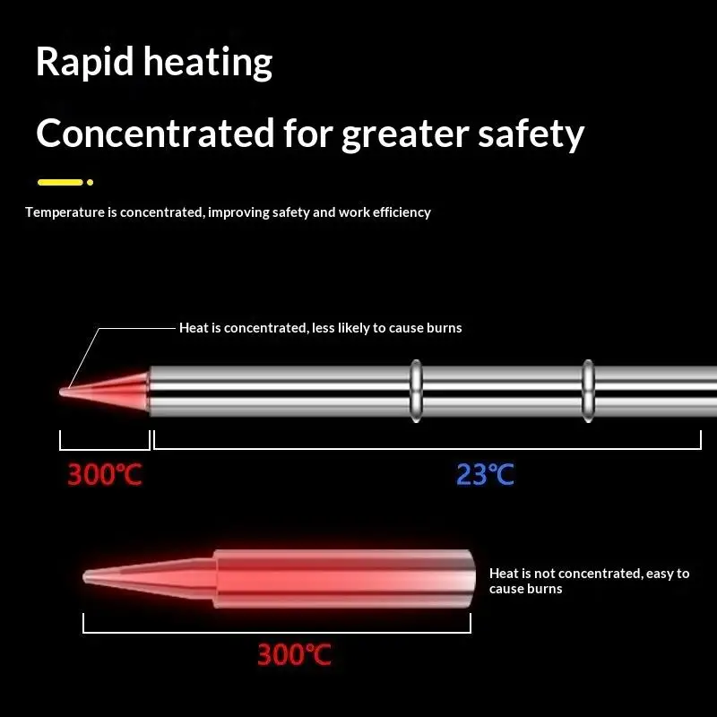 T12 Multi Styles Soldering Iron Tip Integrated Design Oxidation Resistant for Jewelry Welding & Fine Processing