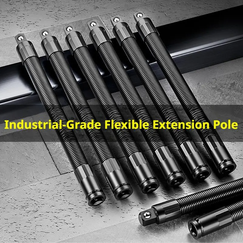 Flexible Socket Ratchet Wrench Extension Bar Motor Repair Tool 1/2Inch Driver Flexible Socket Extension Bar Wrench Extension Rod