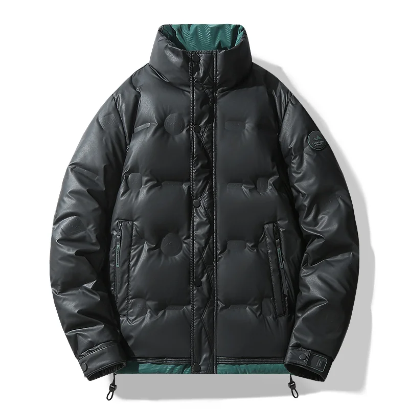 

Men Trendy Brand Down Parkas Cotton-padded Coats Men's Coat Thickened Stand Collar Jacket Korean Style Winter Fashion Outerwear