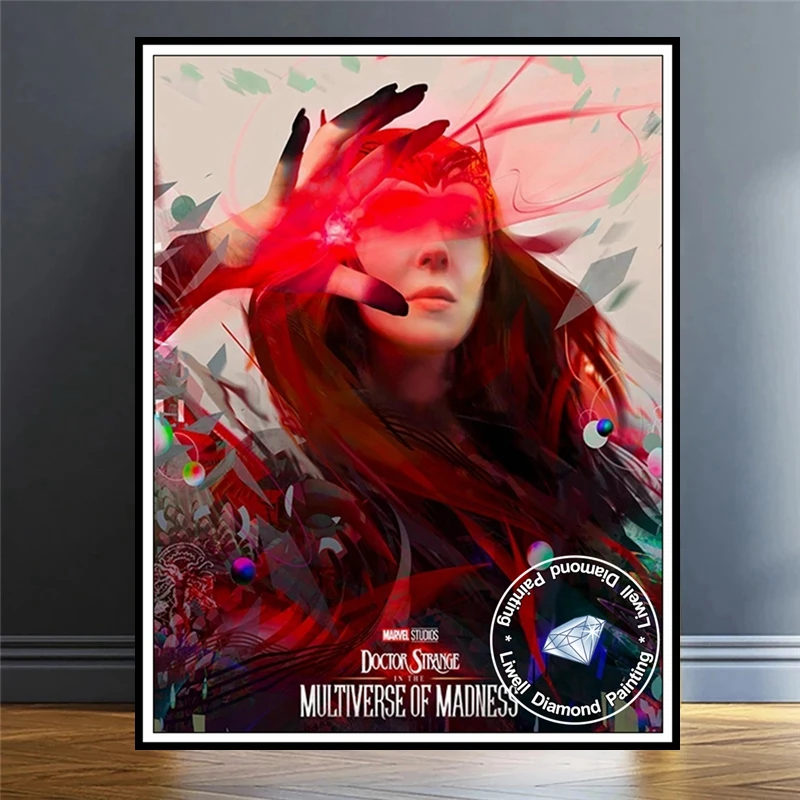 Wanda Maximoff  Scarlet Witch Diamond Painting Crystal Art New Movie Doctor Strange in the Multiverse of Madness Home Decor