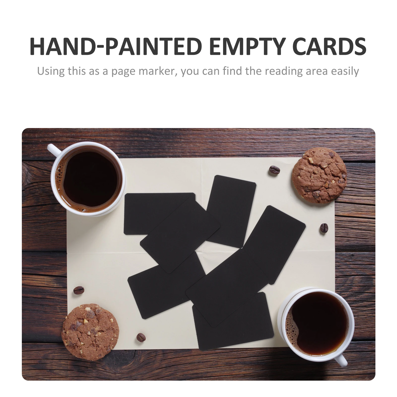 

200Pcs Blank Cards DIY Double-Side Pure-Color Paper for Student Graffiti Accessories Reading Page Marker Empty Postcards