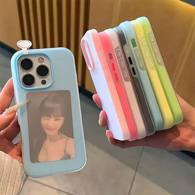 2 IN 1 Candy Color Matte Handyhülle für iPhone 17 Pro Hülle iPhone 14 16 13 11 12 15 Pro Max Air Clear Shockproof Bumper Cover