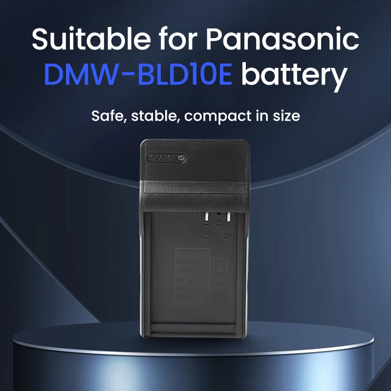DMW-BLD10E USB Camera Battery Charger for Panasonic DMW-BLD10E DMW-BLD10 DMW-BLD10PP Compact External Power Supply Compatible